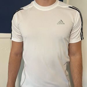 White Adidas T-shirt